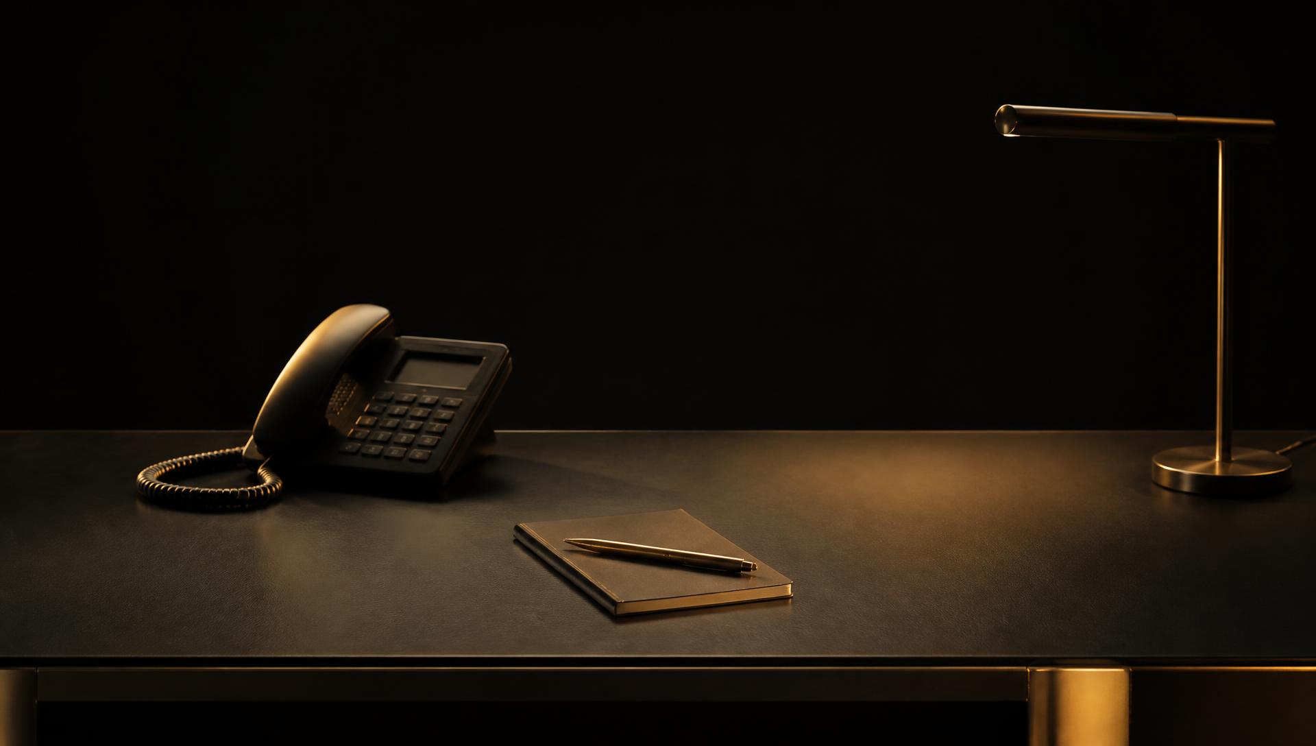 Minimal executive support desk