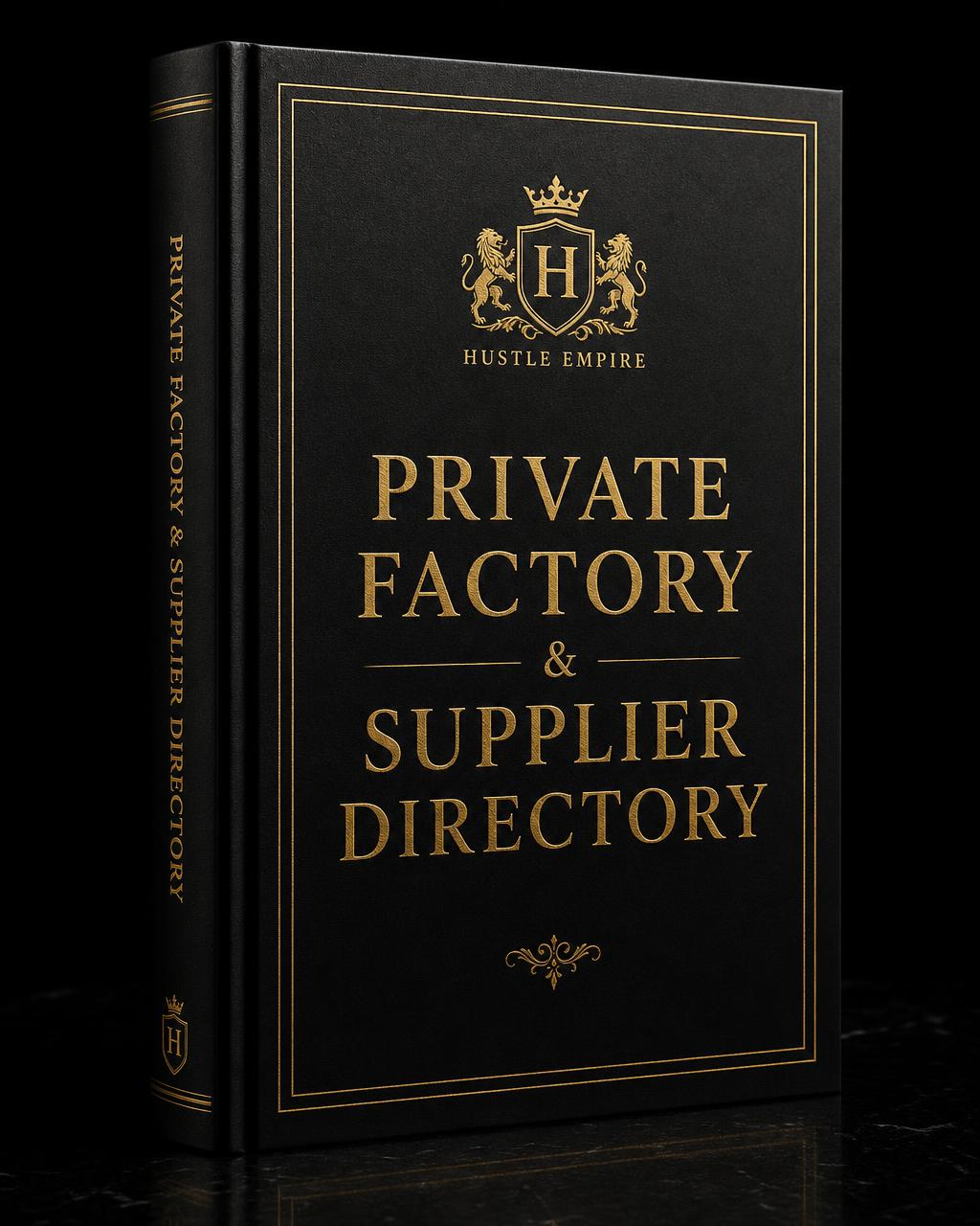Private Factory & Supplier Directory — premium digital guide cover